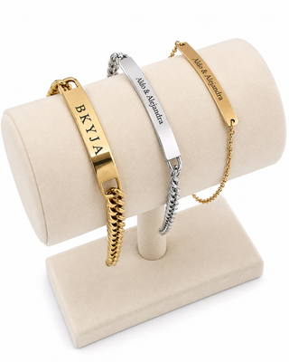 Two Pack - Pulsera ID + Esclava Personalizados