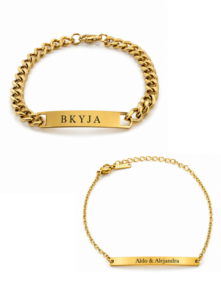 Two Pack - Pulsera ID + Esclava Personalizados