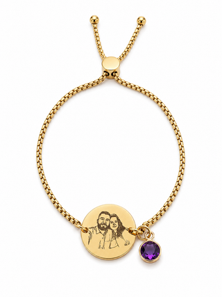 Pulsera Personalizada Ajustable con Fotografía
