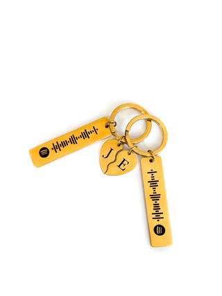 Set de llaveros personalizados unión de corazón roto
