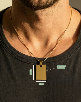 Collar Personalizado con Fotografía Cuadrado