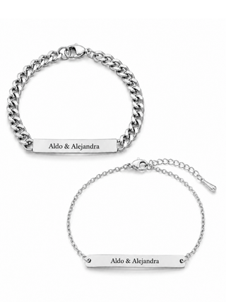 Two Pack - Pulsera ID + Esclava Personalizados
