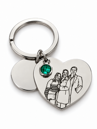 Llavero Personalizado de Corazón