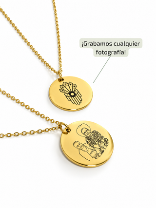 Collar Personalizado con Fotografía Redondo
