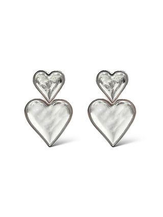 Aretes Amour - plateado