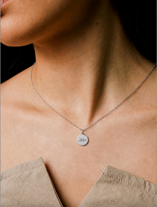 Collar Medalla Personalizado con Texto