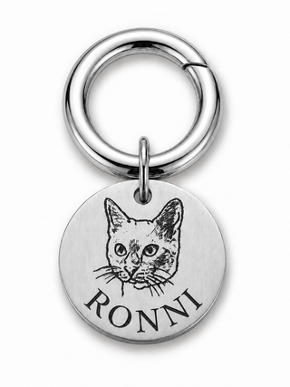 Placa personalizada para mascotas con fotografía
