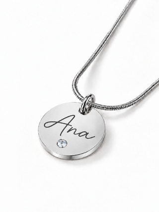 Collar personalizado con Nombre y Fotografía Detrás