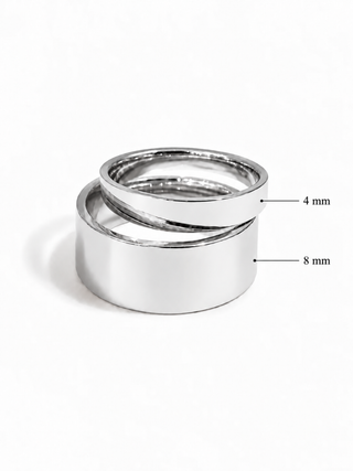 Two pack - Anillos personalizados para parejas (4mm)