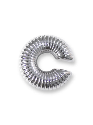 Wavy chunky earcuff - plateado