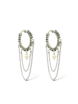 Aretes Helena - plateado