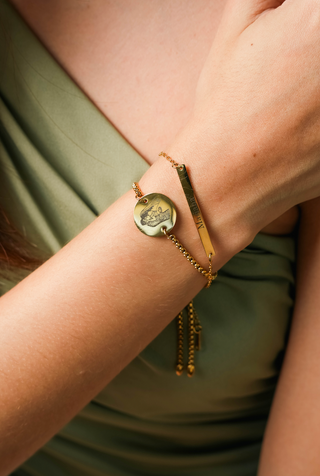 Pulsera personalizada ajustable con fotografia