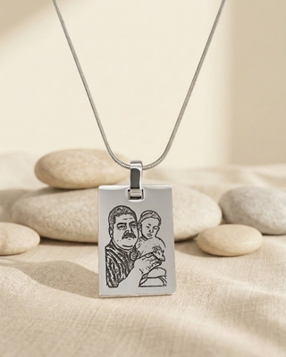 Collar Personalizado con Fotografía Cuadrado