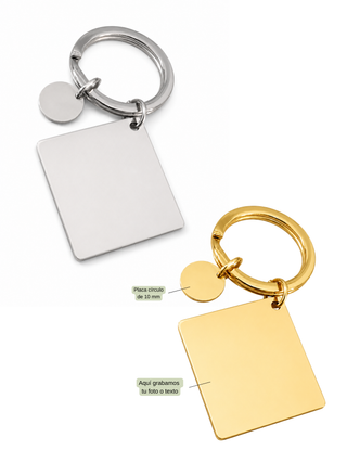 Llavero personalizado con fotografia y calendario