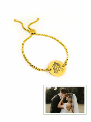 Pulsera personalizada ajustable con fotografia