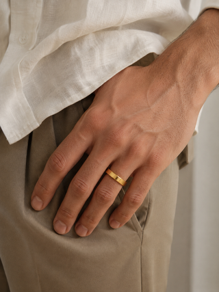 Two pack - Anillos personalizados para parejas (4mm)