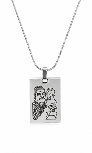 Collar Personalizado con Fotografía Cuadrado