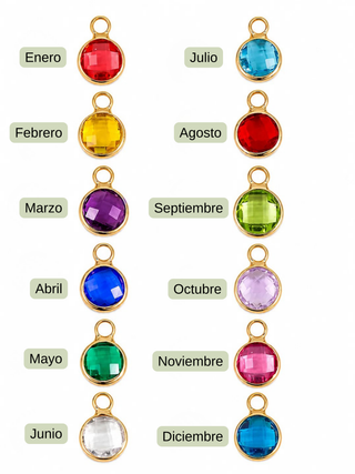 Collar Personalizado con Cristal de Cumpleaños