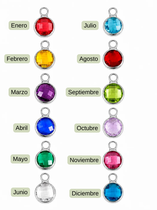 Collar Personalizado con Cristal de Cumpleaños