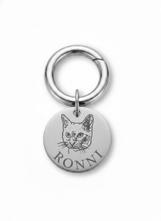 Placa personalizada para mascotas con fotografía