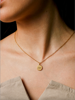 Collar Medalla Personalizado con Texto
