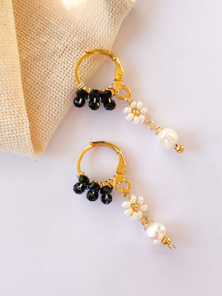 Aretes Caroline - negro