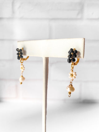 Aretes Caroline - negro